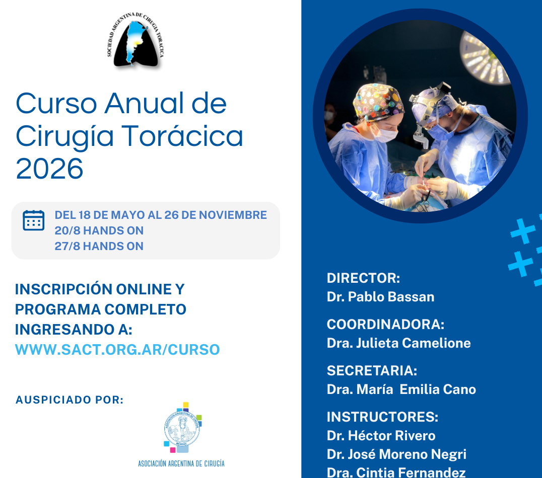 Curso anual de Cirugía Torácica 2026
